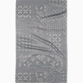Blossoming Bandanna Grey Tea Towel
