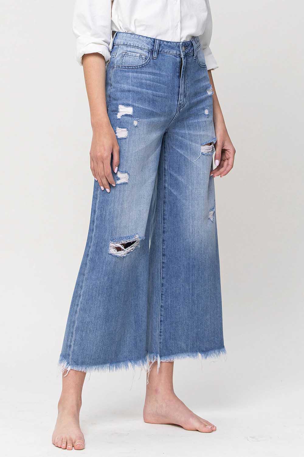 SUPER HIGH RISE CROP WIDE FLARE | OLIVIA EVERLAND