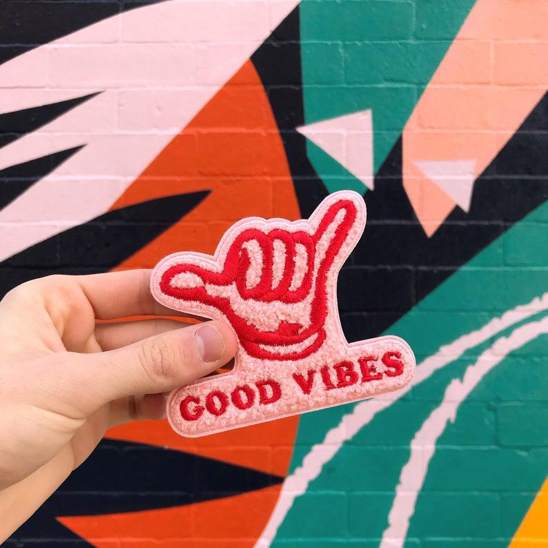 Good Vibes Chenille Patch