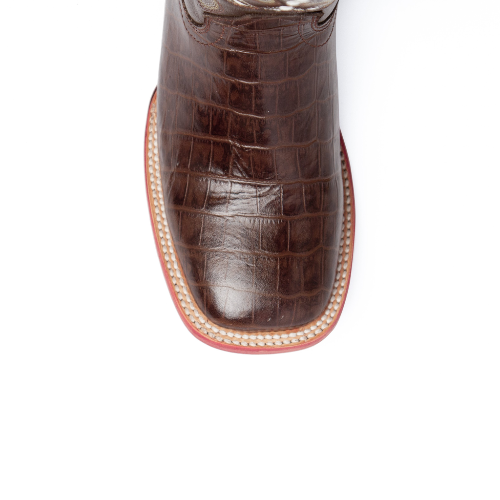 Ladies Print Mustang S-Toe Choc