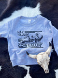 HEY HAULIN CREW NECK SWEATSHIRT - GREY
