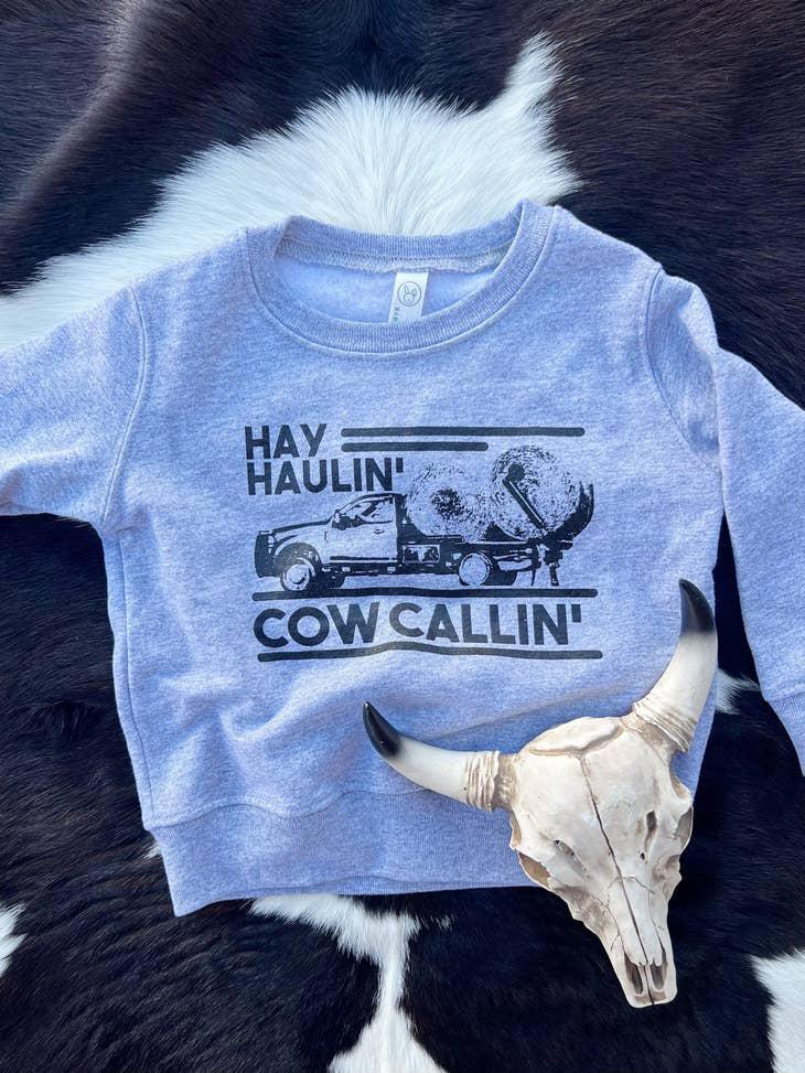 HEY HAULIN CREW NECK SWEATSHIRT - GREY