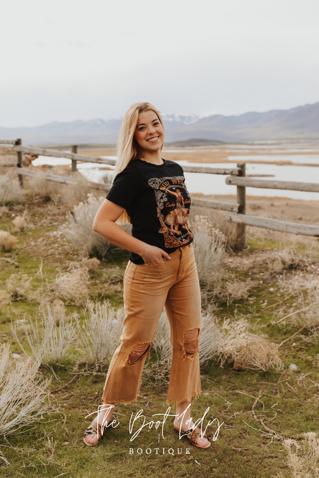 90'S VINTAGE CROP FLARE - KISS OF CALIFORNIA