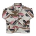 KIDS AZTEC PRINTED SHACKET - PINK