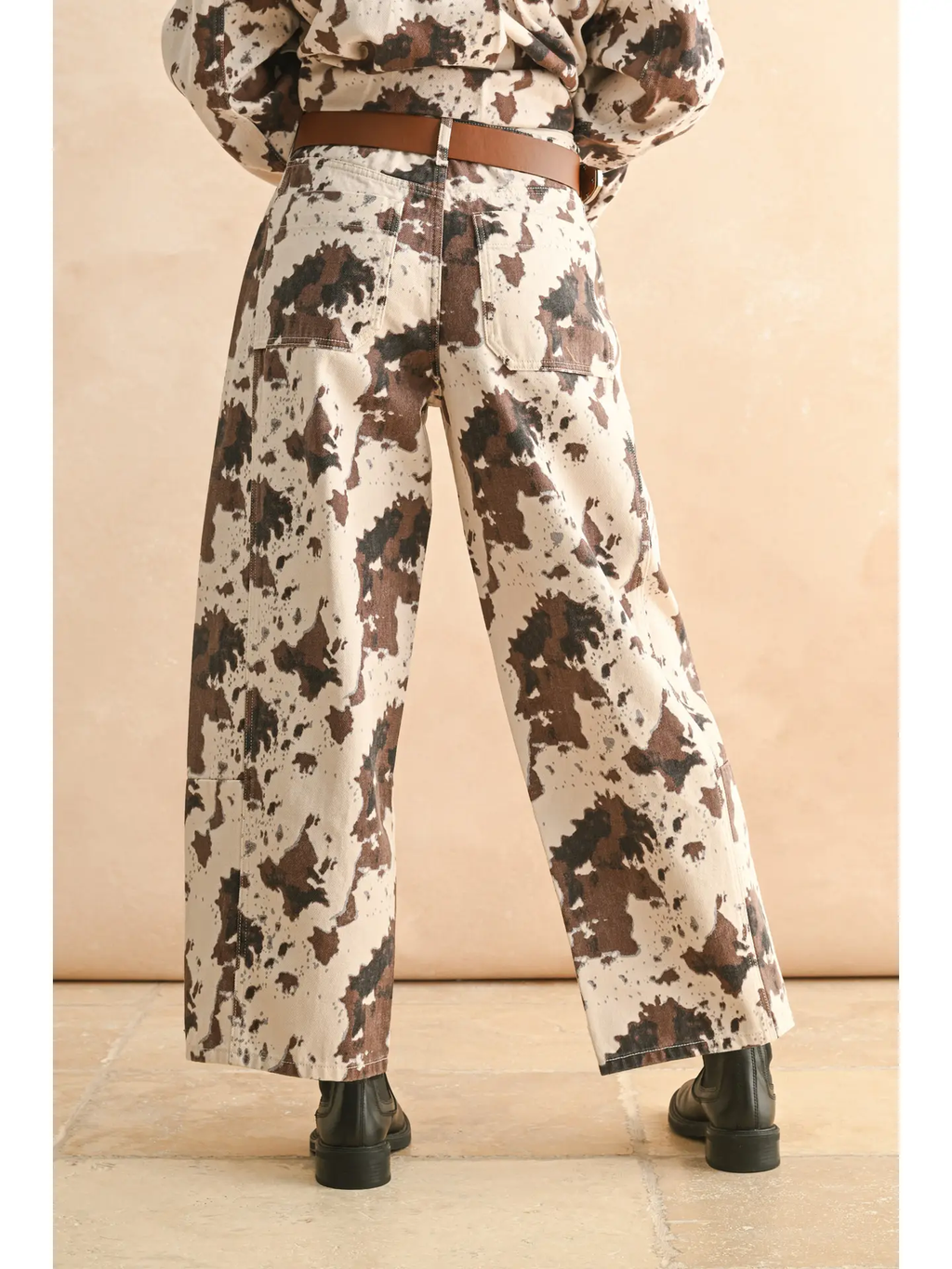 Multi Printed Barrel Pants