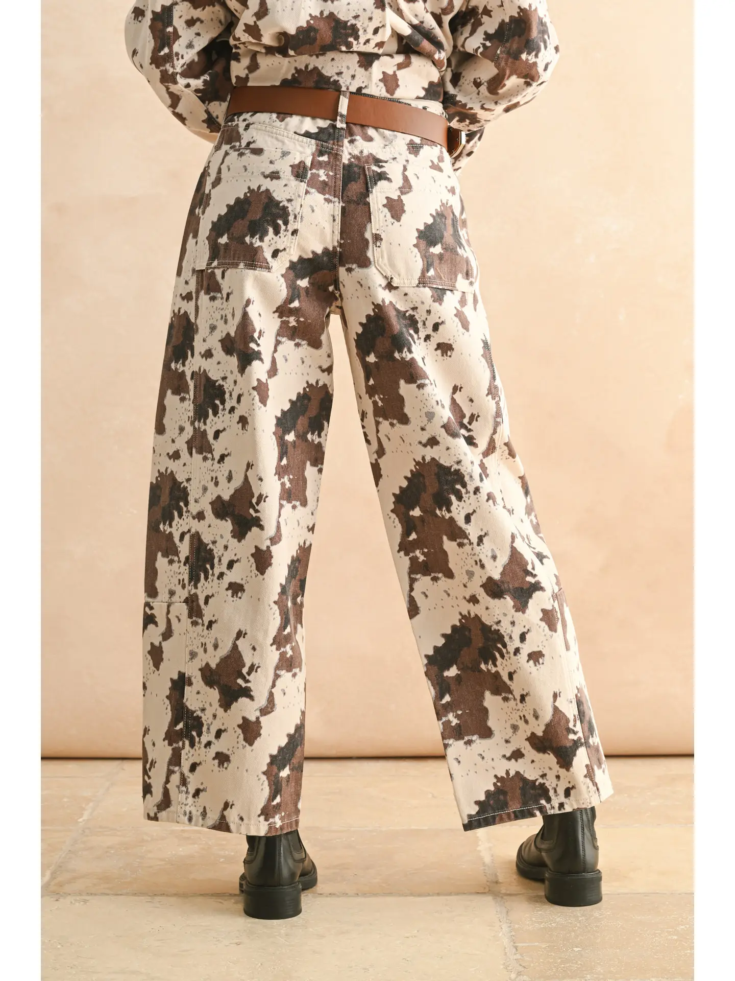 Multi Printed Barrel Pants