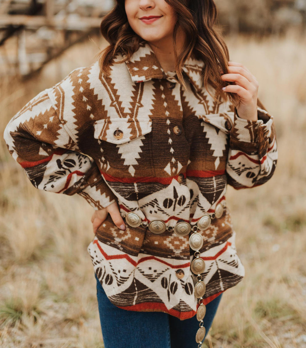 AZTEC MOCHA SHACKET
