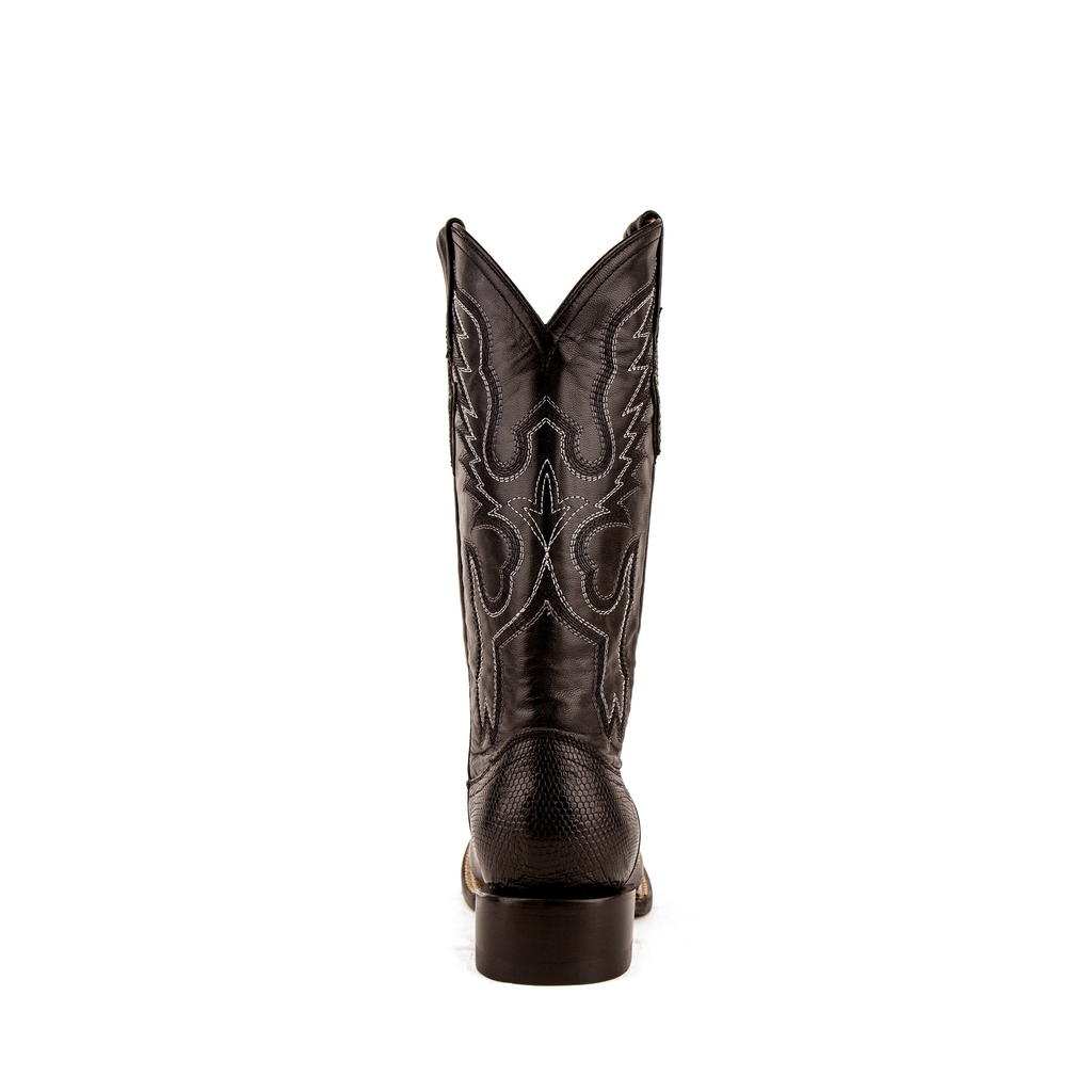 Ladies Teju Lizard S-Toe Black