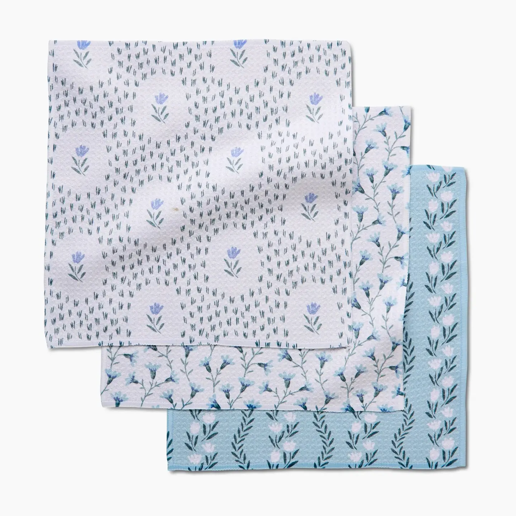 Trailing Farmhouse Florals Dishcloth Set