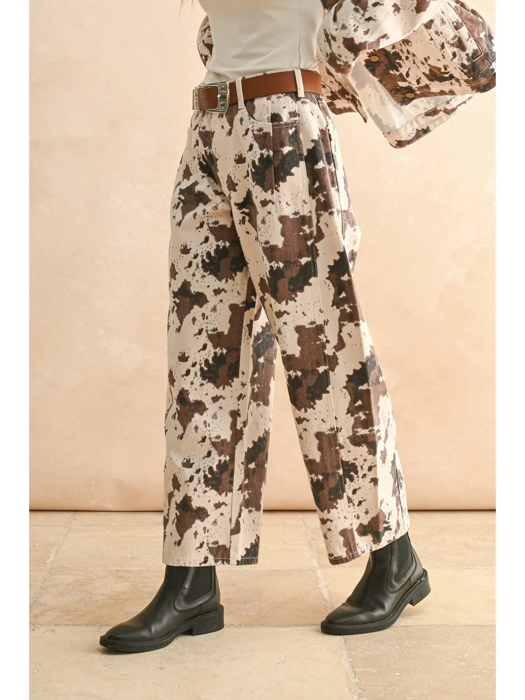 Multi Printed Barrel Pants