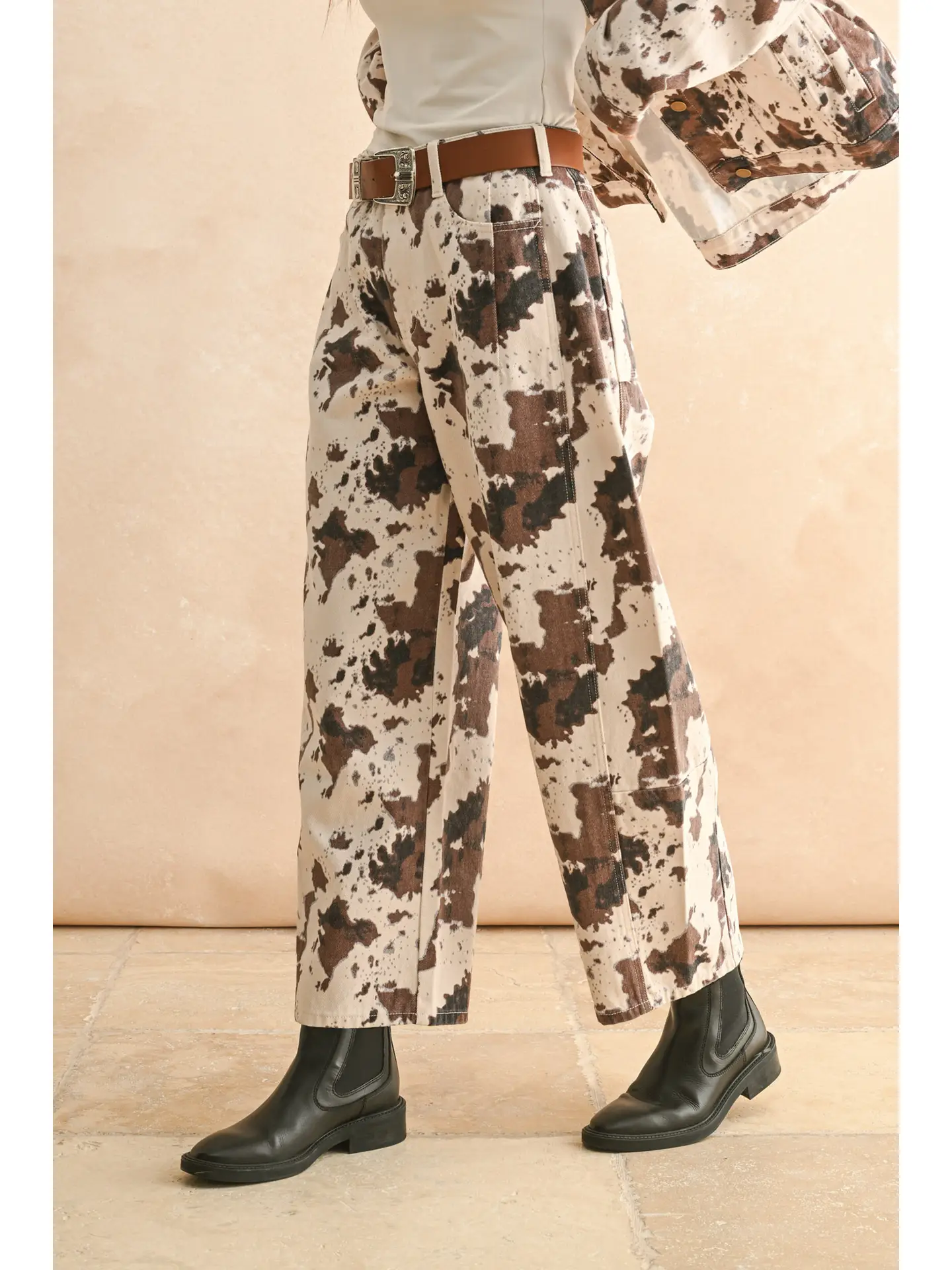 Multi Printed Barrel Pants