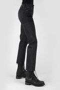 WOMENS JEAN HIGH RISE STRAIGHT PLAIN BACK PKT HIGH RISE STRAIGHT CROP 11-054-0915-3001 BL