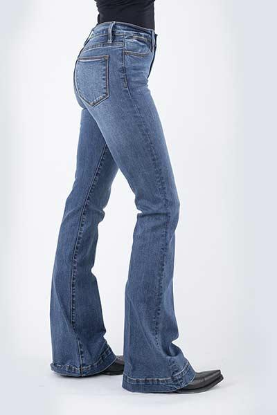 WOMENS JEAN 921 HIGH RISE FLARE FIT HIGH WAIST FLARE 11-054-0921-2400 BU