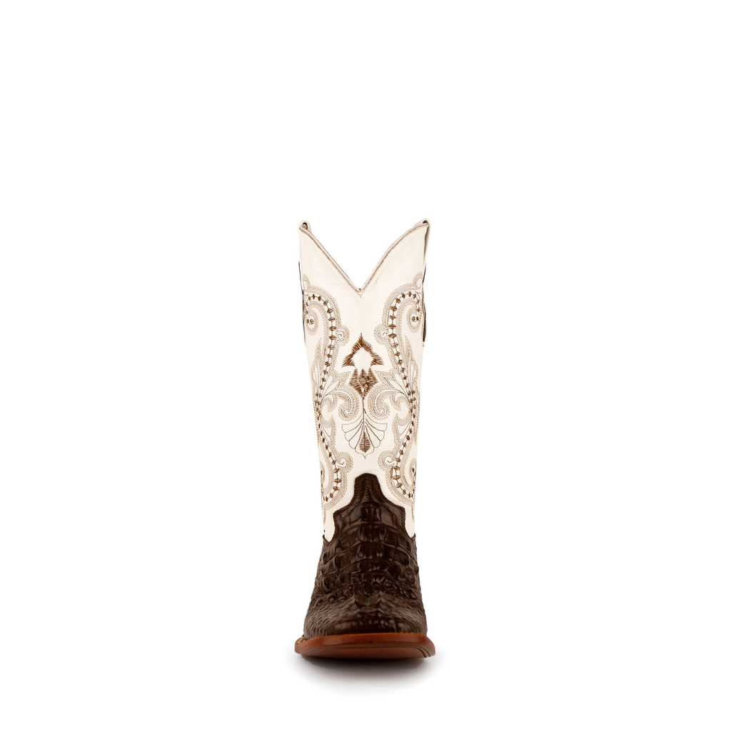 Ladies Print Rancher S-Toe Chocolate