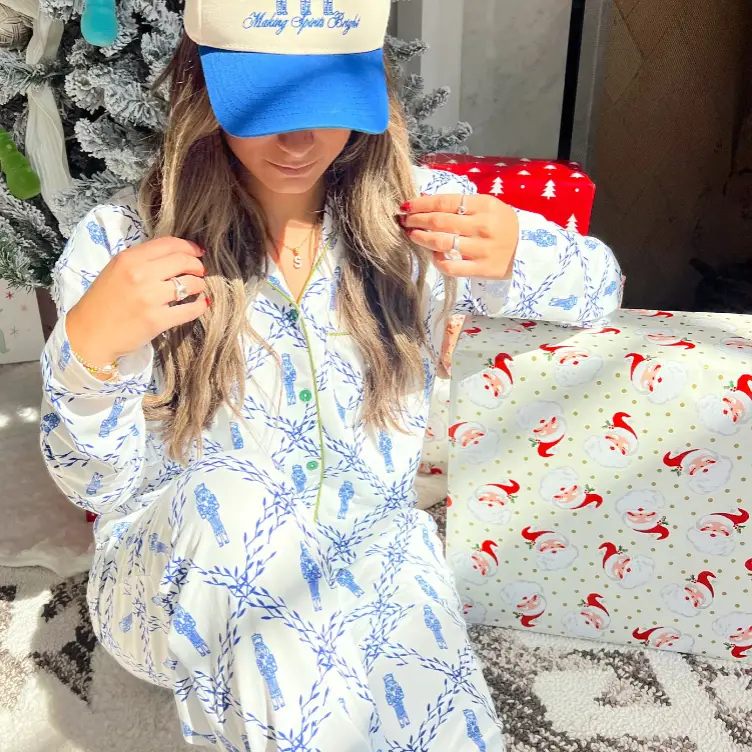 Making Spirits Bright - Blue Vintage Trucker Hat