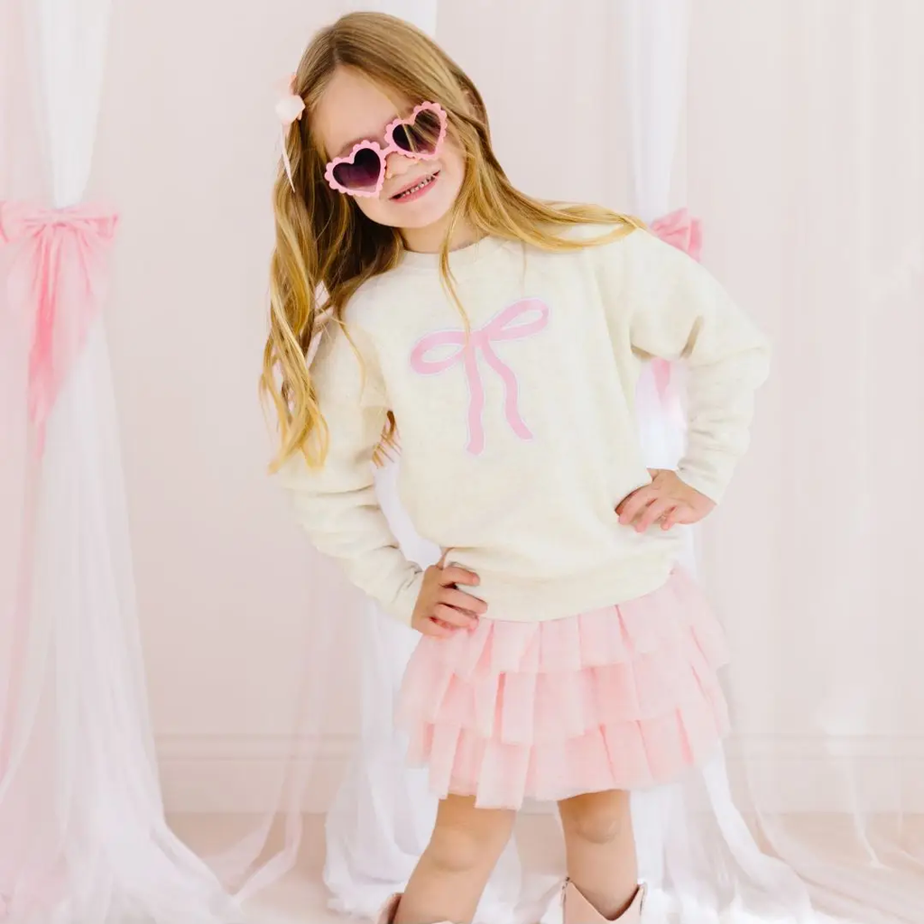 Ballet Bow Tiered Tutu - Kids Dress Up Skirt