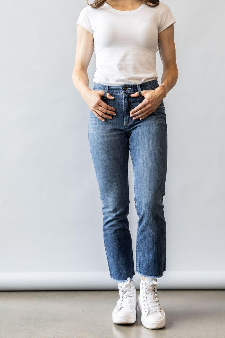 Women's Kimes Monica Cropped Jeans - Mid Wash