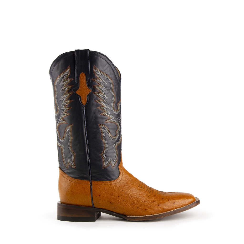 Men's Morgan Ostrich S-Toe Cognac