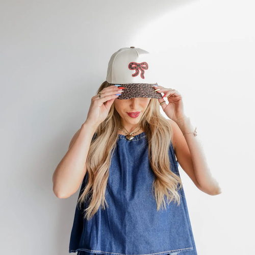 Cheetah Bow Trucker Hat