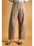 Printed Barrel Pants