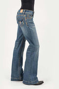 WOMENS JEAN ELLA TROUSER FIT STEER HEAD EMB DECO BACK POCKET OWS 10-054-0460-0011 BU