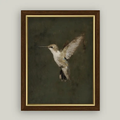 Hummingbird On Green - 7X9