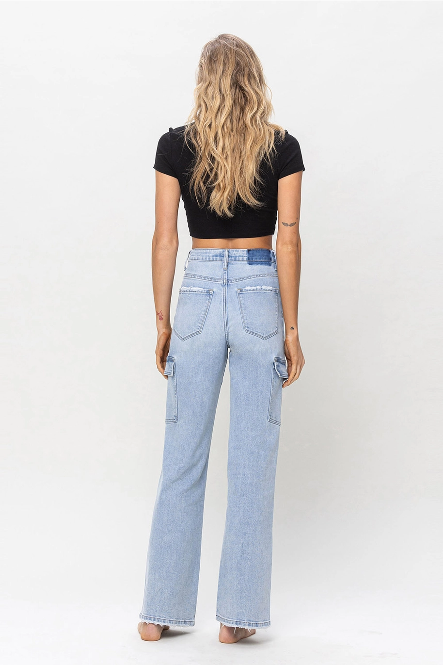 90's Vintage Straight Jeans with Cargo Utility - Reverent