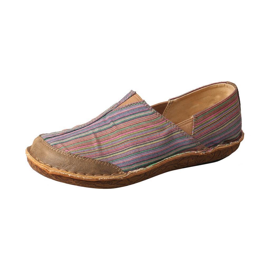 WOMENS SLIP ON CANVAS MOCCASINS - MULTI WLW0002