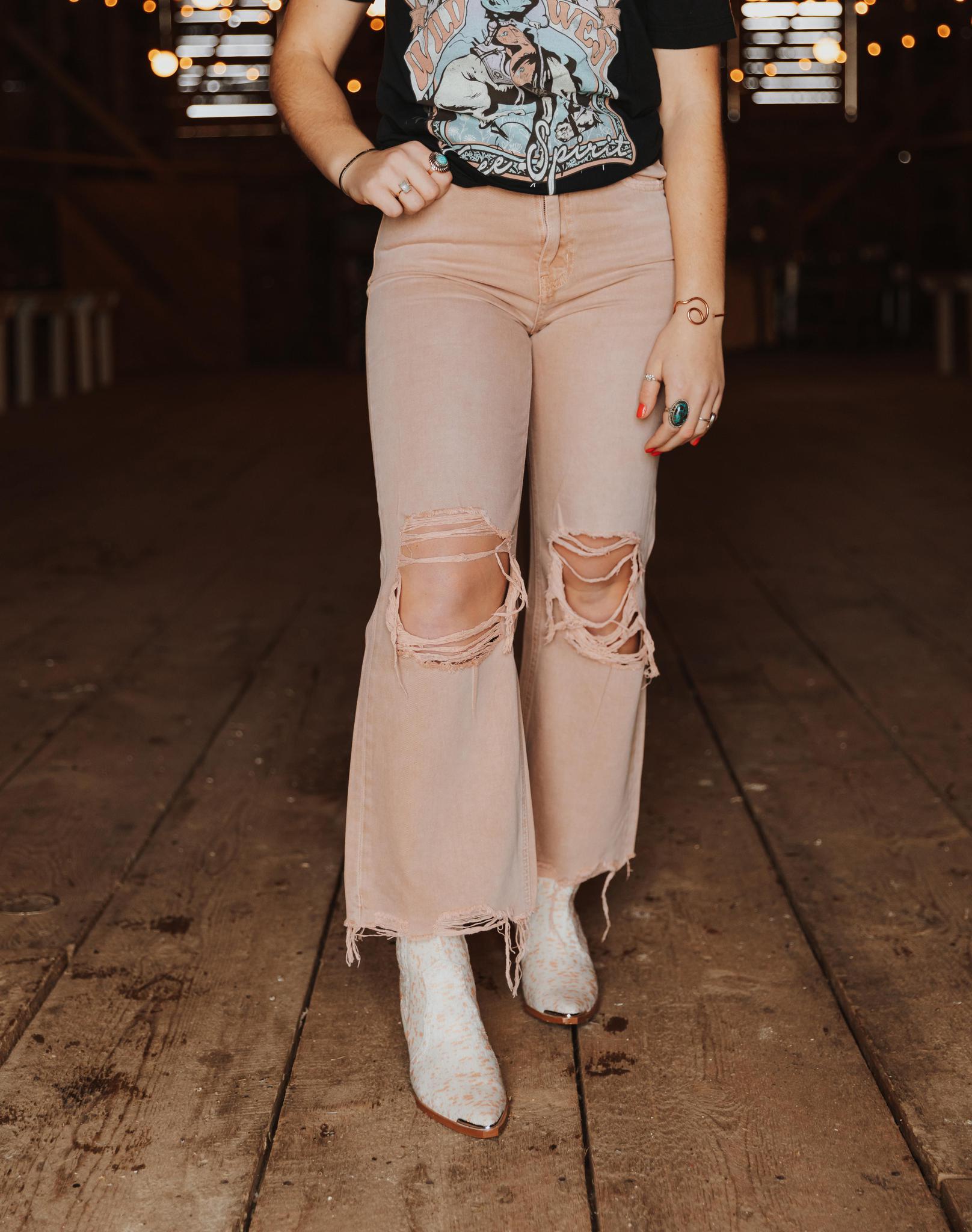90S VINTAGE CROP FLARE - JULY SONG