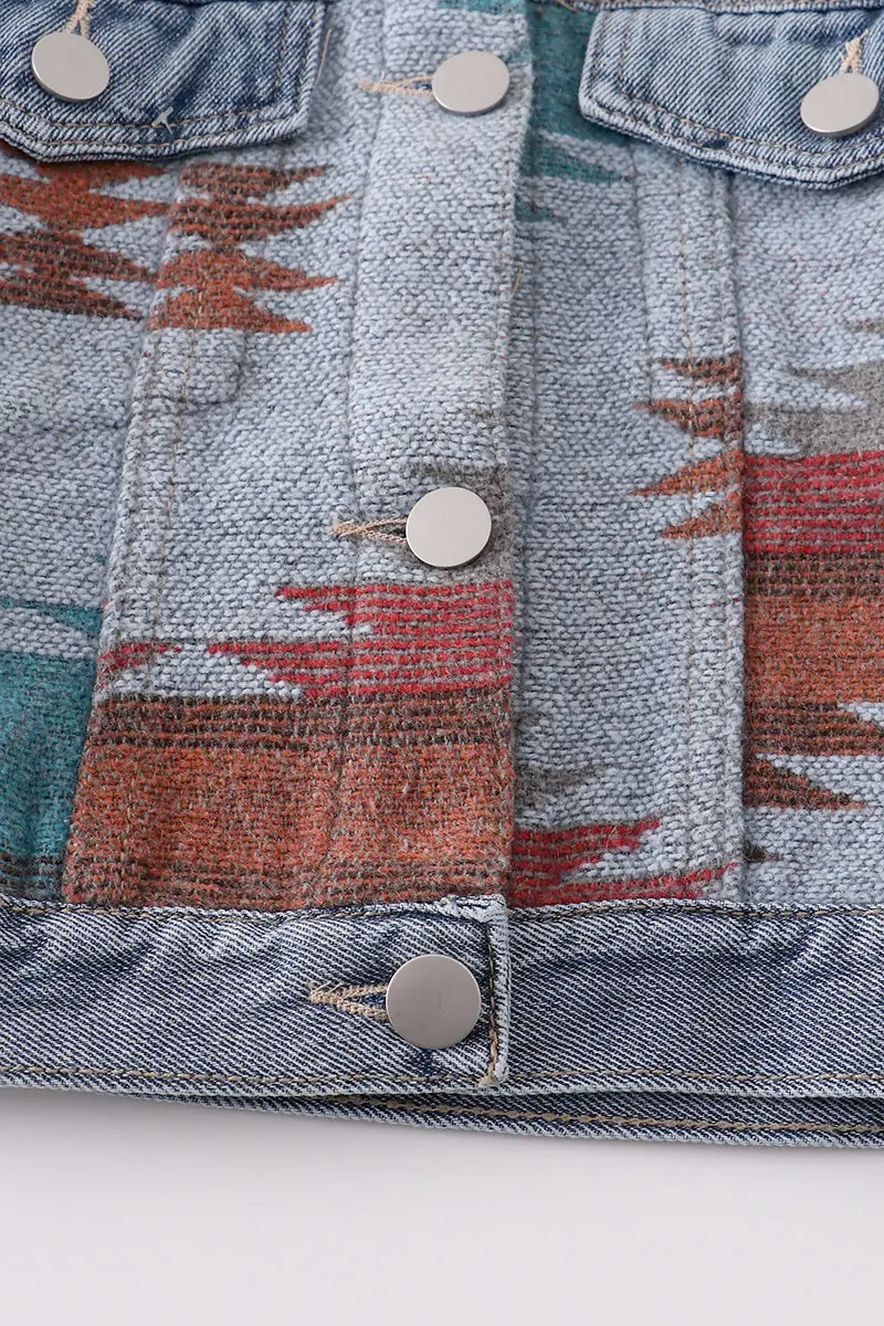 AZTEC DENIM JACKET
