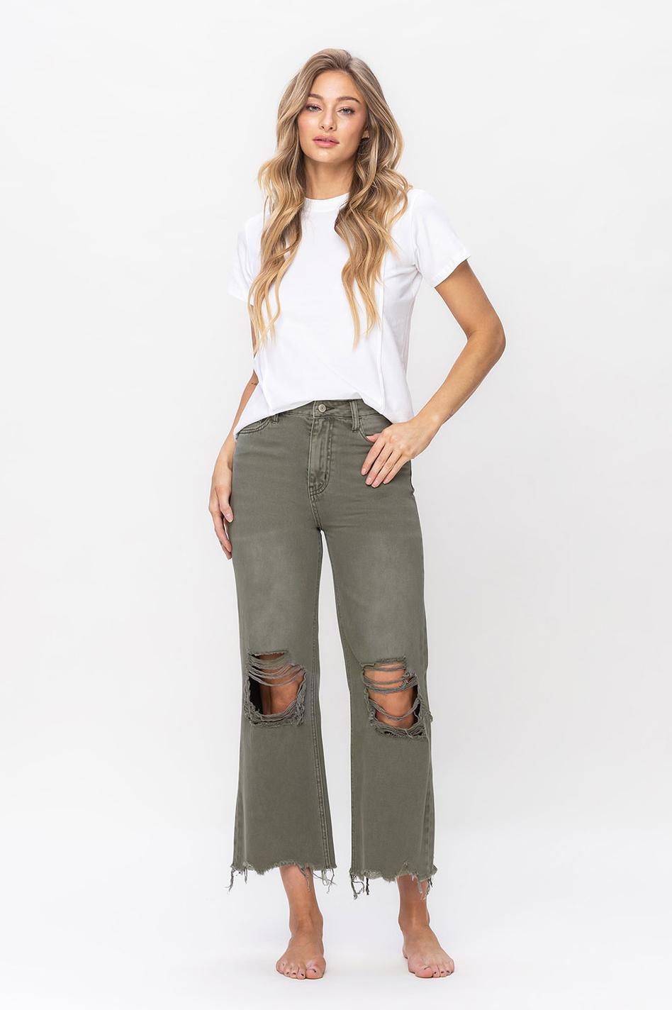 90'S VINTAGE CROP FLARE - BEETLE