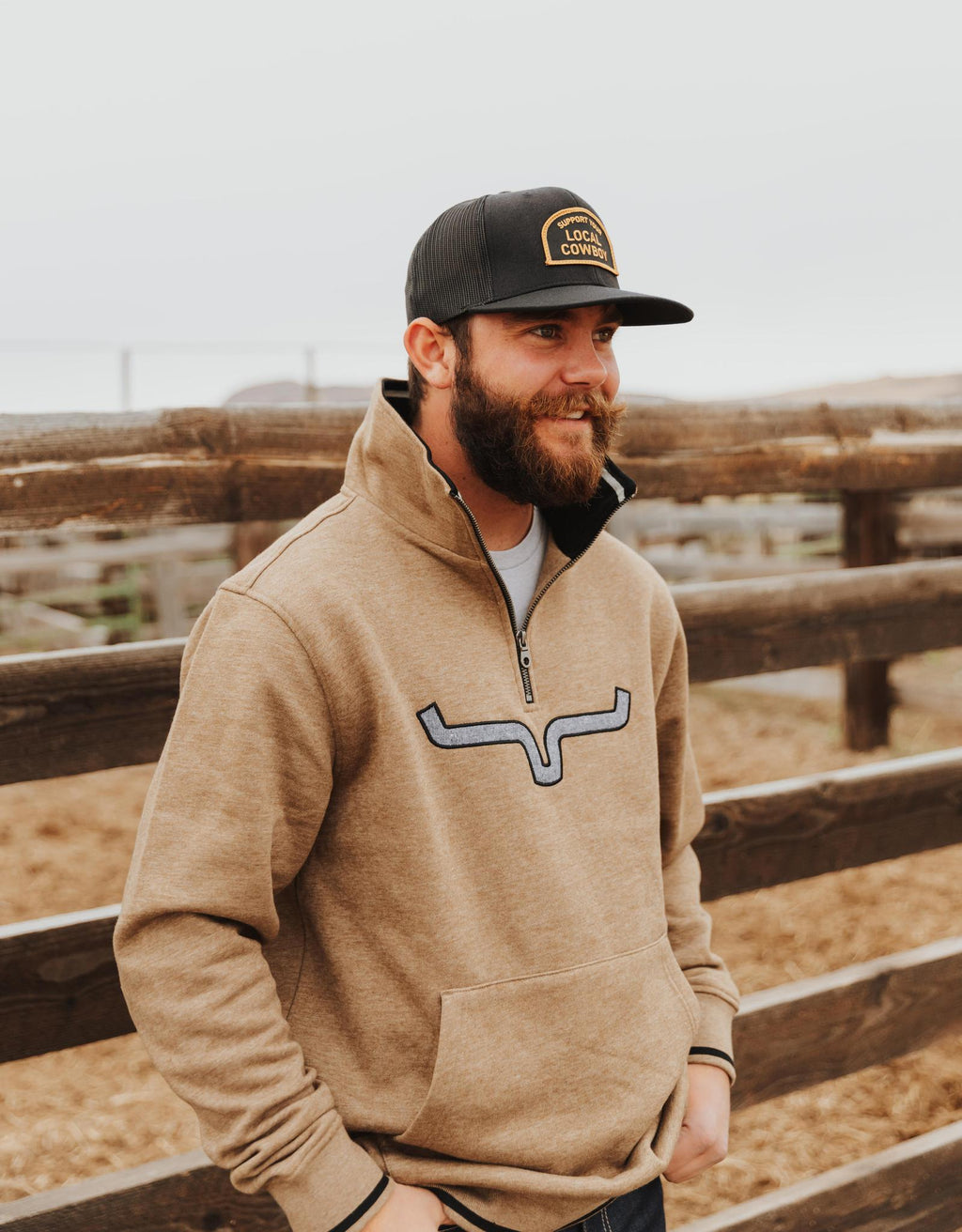 COWBOY COOL SUPPORT YOUR LOCAL COWBOY - BLACK
