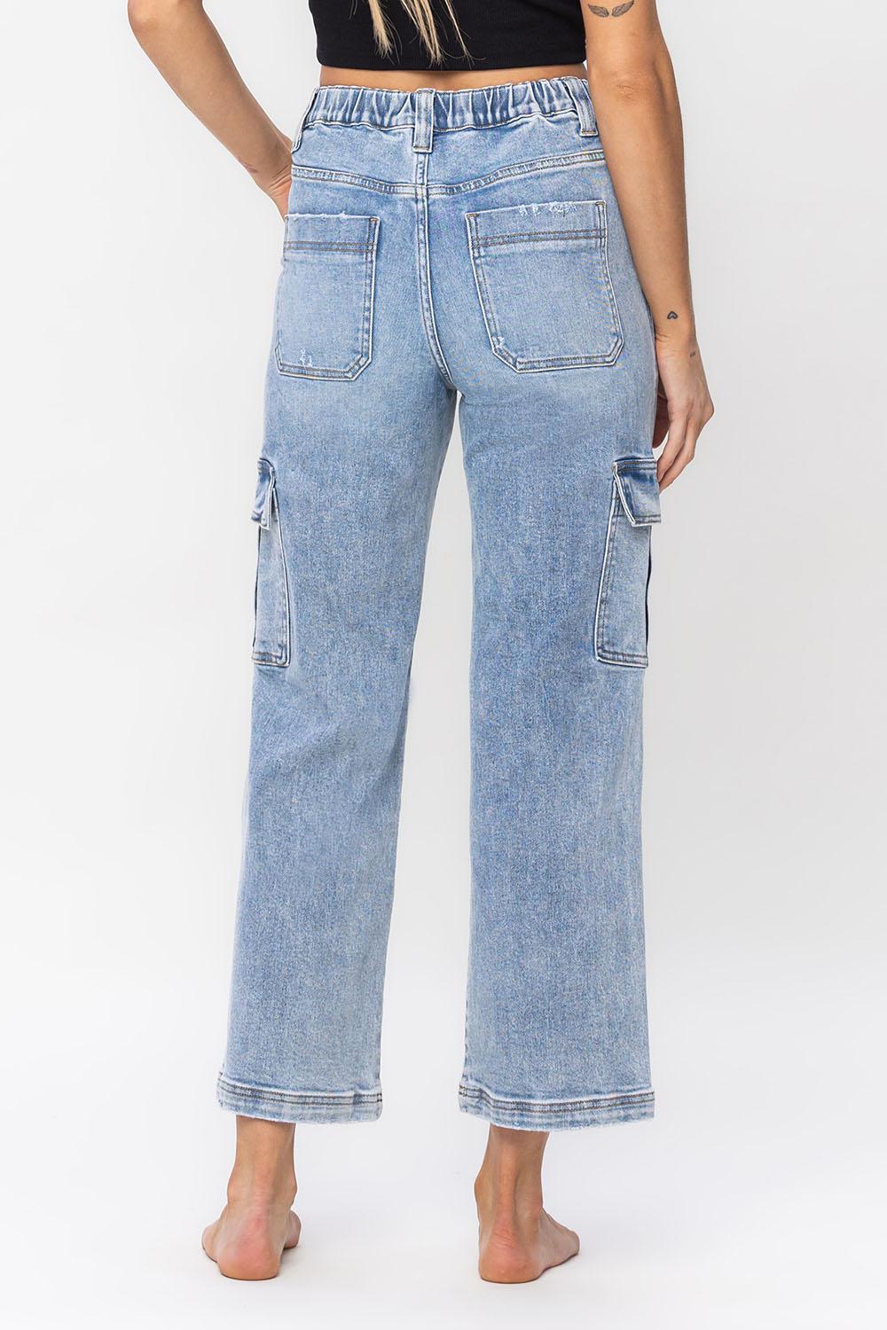 HIGH RISE DAD CARGO PANT - CREATIVE