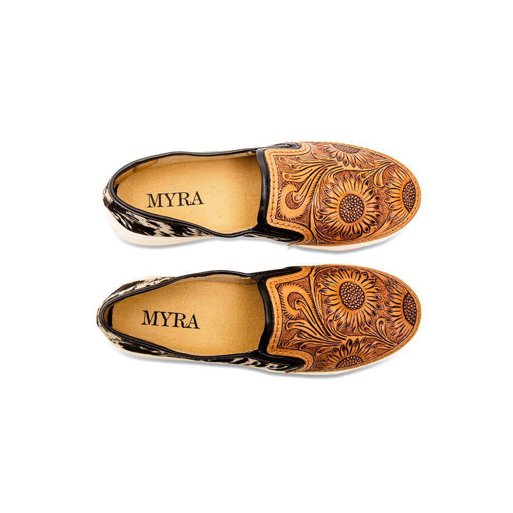 Shober Western Hand-Tooled Sneakers - S-6926