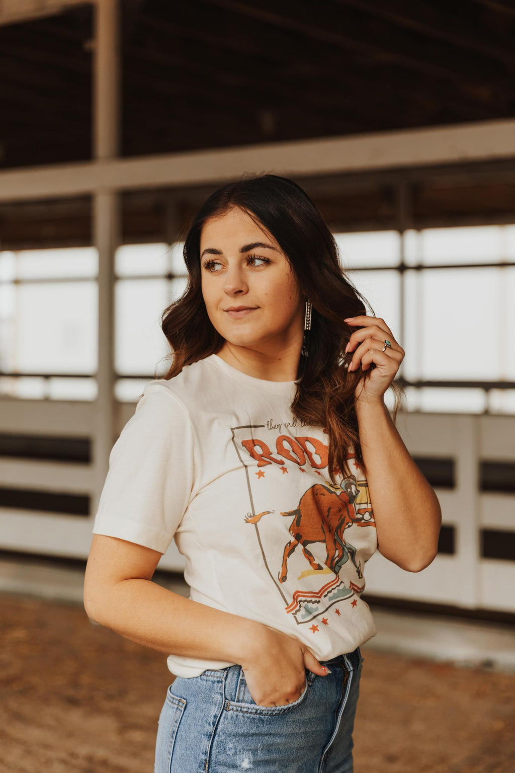 THEY CALL THE THING A RODEO GRAPHIC T SHIRT