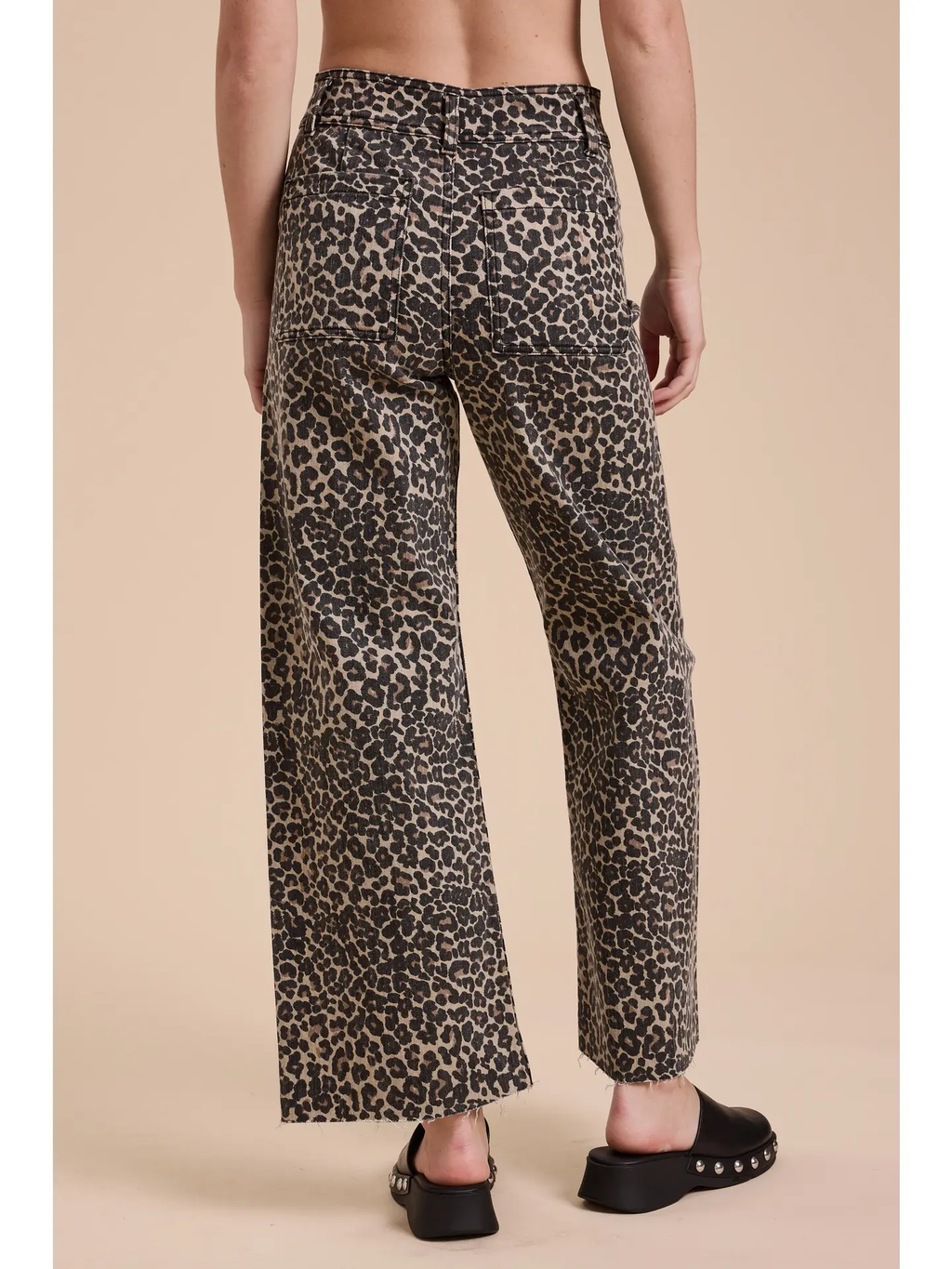 High Rise Leopard Print Pants