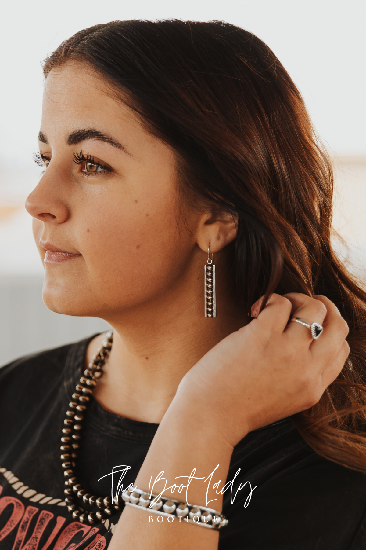 STERLING SILVER BAR EARRINGS