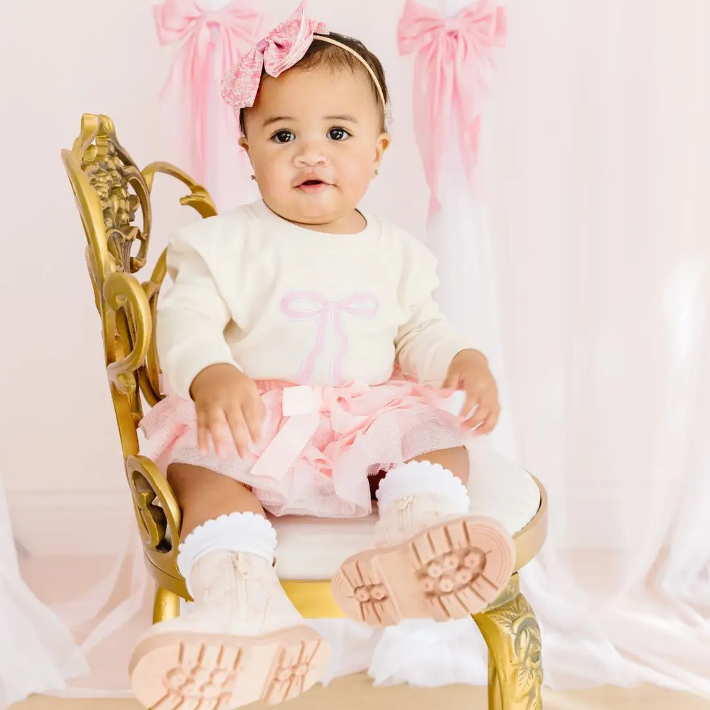 Ballet Bow Tiered Tutu - Kids Dress Up Skirt