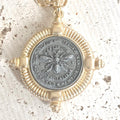 Bee Necklace Coin Jewelry French Matte Gold Boutique