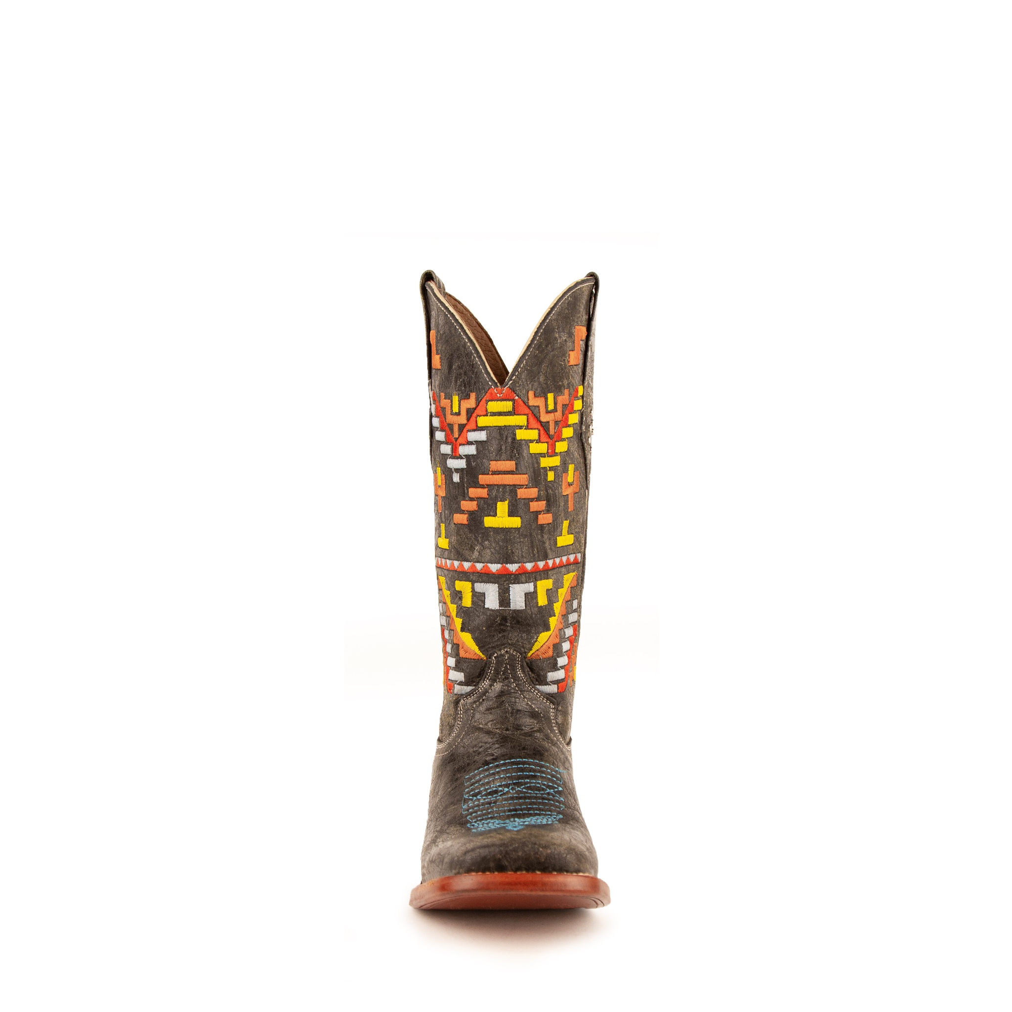 Ladies Aztec Cowgirl Teal S-Toe