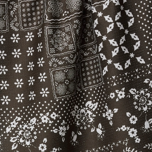 Blossoming Bandanna Brown Tea Towel