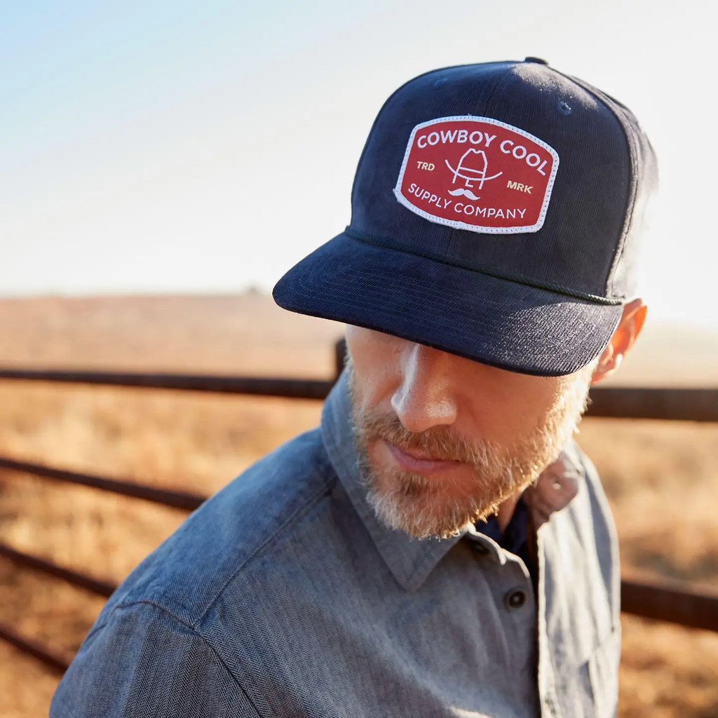 The Buckle Hat - Navy Corduroy