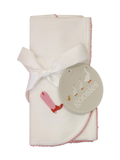 Pip Embroidered Blanket - Pink Boot