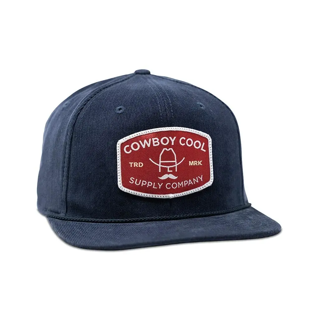 The Buckle Hat - Navy Corduroy