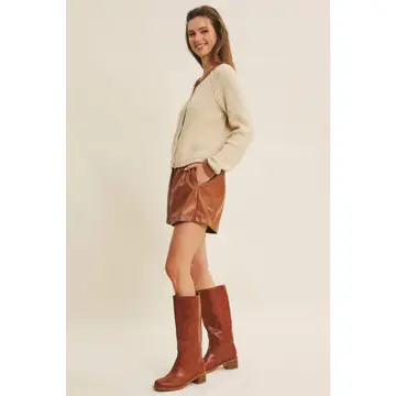 Go-To Layer For Everything Soft Chunky Button-Down Cardigan - beige/brown