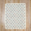 Horseshoe - Organic Cotton Jacquard Knit Baby Blanket