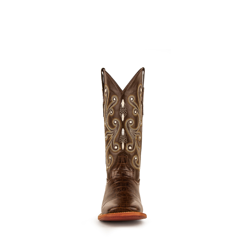 Ladies Print Mustang S-Toe Choc