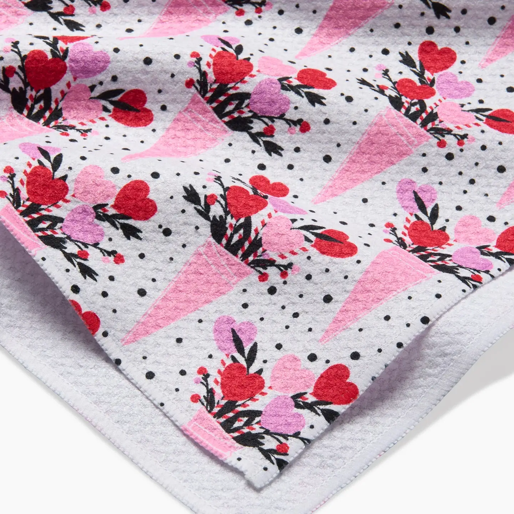 Love Bouquet Tea Towel