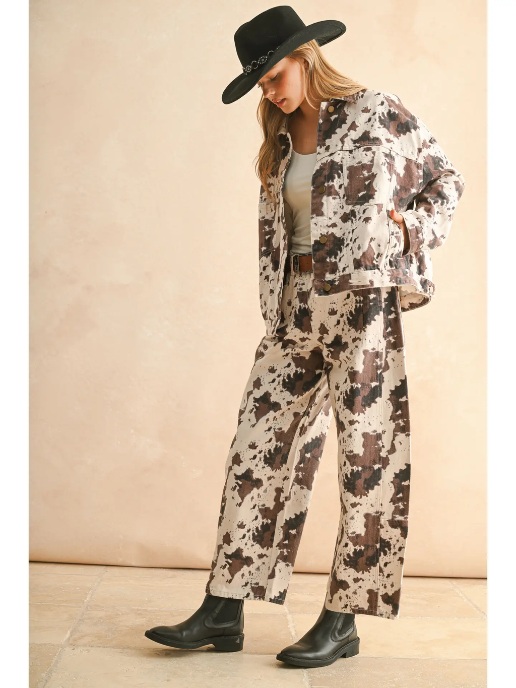 Multi Printed Barrel Pants