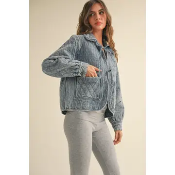 Quilted Denim Jacket